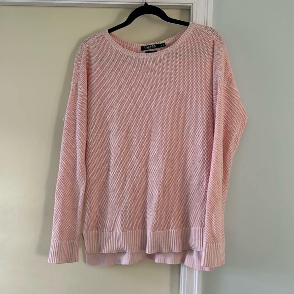Pink Lauren Ralph Lauren Denim Sweater